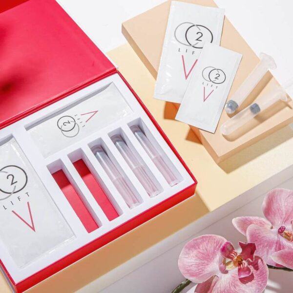 Components of the Co2lift V Vaginal Rejuvenation and tightening Kit showcasing the complete skincare regimen solution - CO2 LIFT V