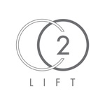 CO2LIFT logo featuring stylized text and carbon dioxide bubbles design, symbolizing skin rejuvenation and care.
