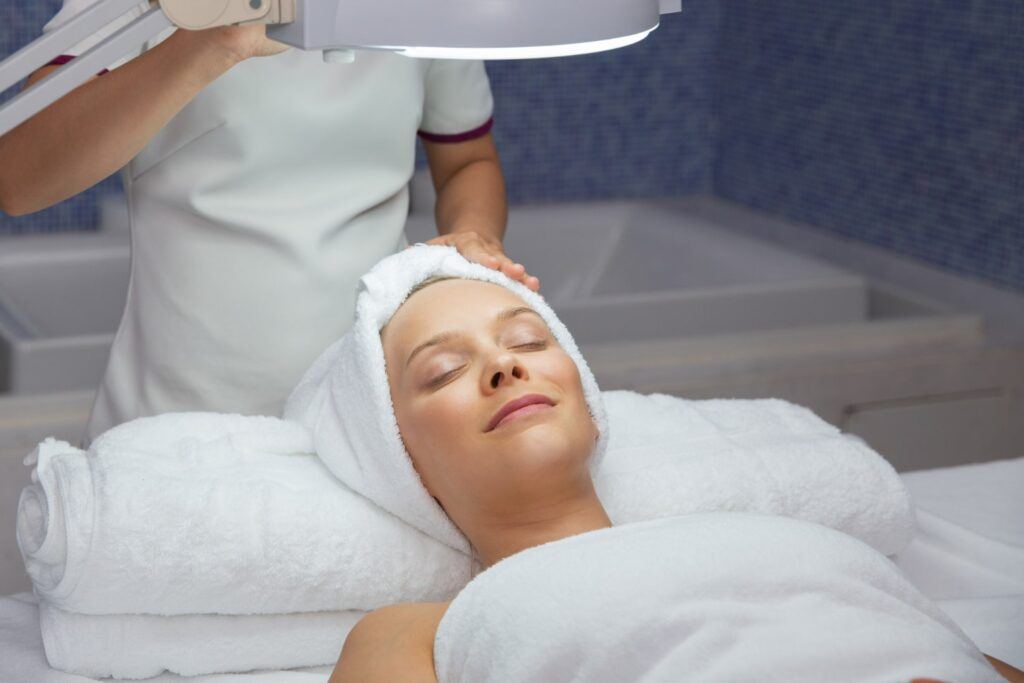 A photo displaying advanced skincare technology used in modern beauty treatments, highlighting its role in enhancing skin health.