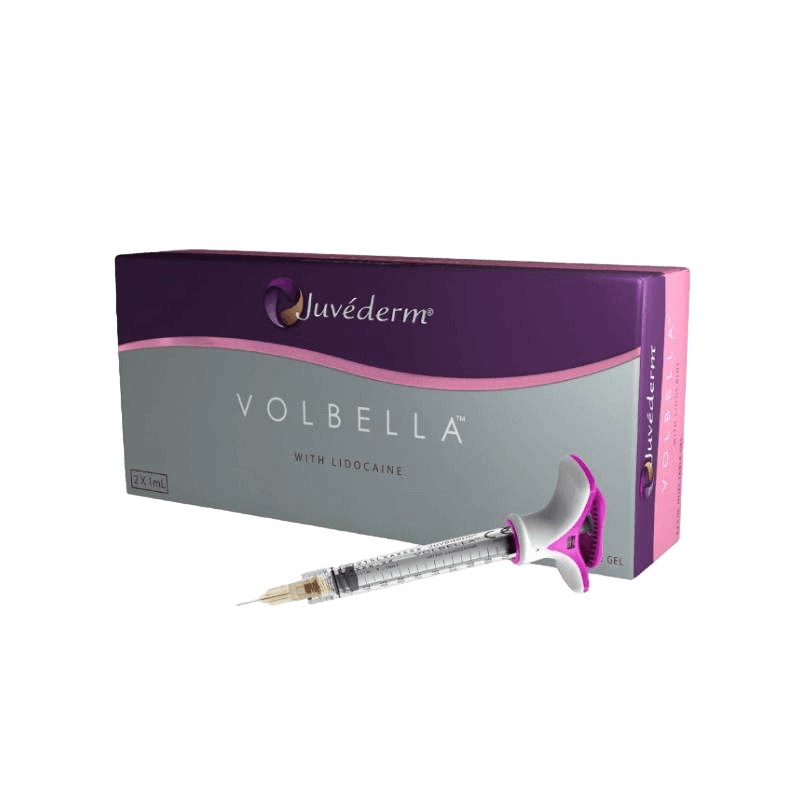 Juvederm Volbella Lidocaine box, highlighting the sleek packaging and product details.